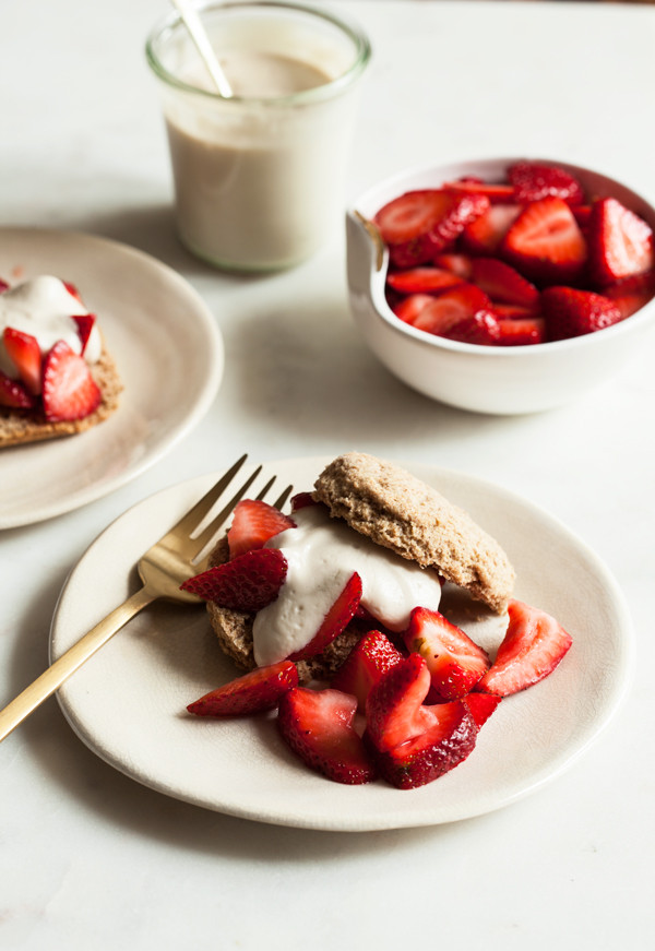 Vegan Strawberry Shortcake
 Vegan Strawberry Shortcake with Vanilla Cashew Whipped Cream