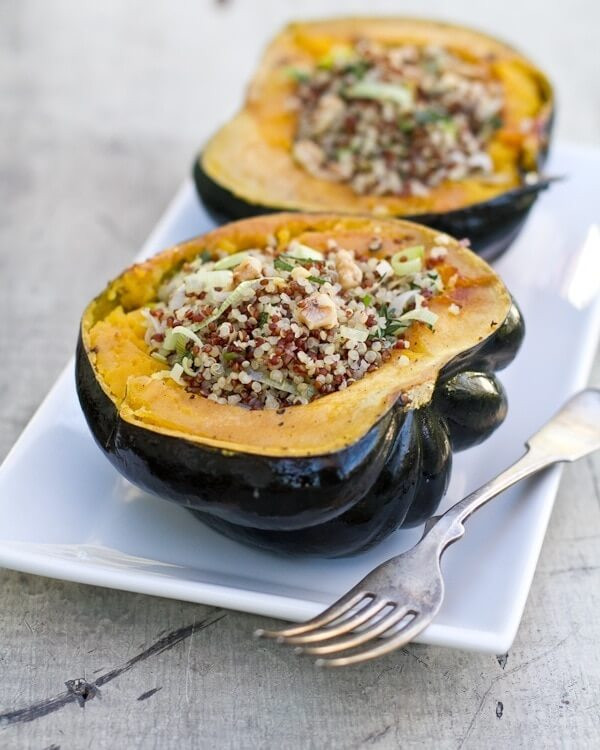 Vegan Stuffed Acorn Squash
 Stuffed Acorn Squash with Quinoa and Herbs – A Couple Cooks