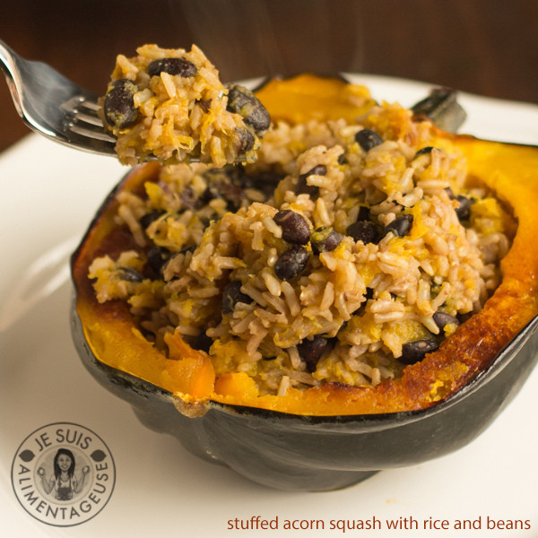 Vegan Stuffed Acorn Squash
 Rice and Beans Stuffed Acorn Squash The Viet Vegan