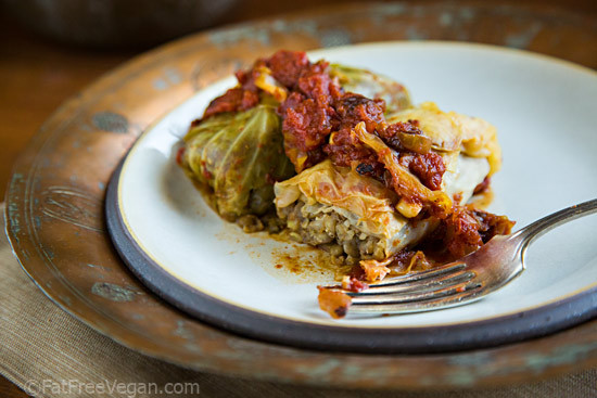 Vegan Stuffed Cabbage
 Vegan Cabbage Rolls