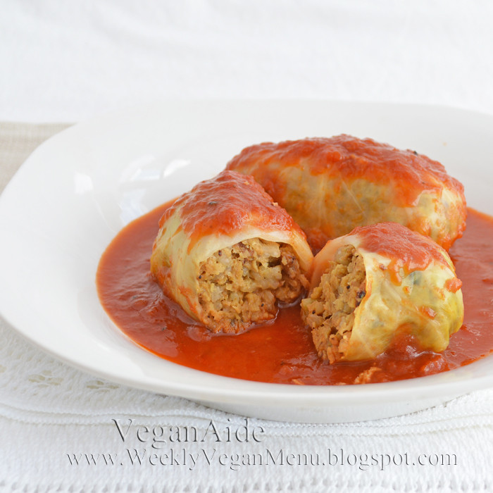 Vegan Stuffed Cabbage
 Zsu s Vegan Pantry stuffed cabbage "grills gone vegan