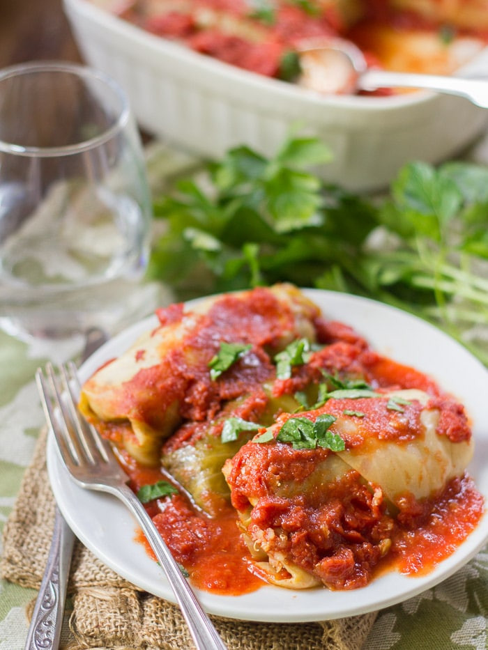 Vegan Stuffed Cabbage
 Quinoa & Lentil Stuffed Vegan Cabbage Rolls