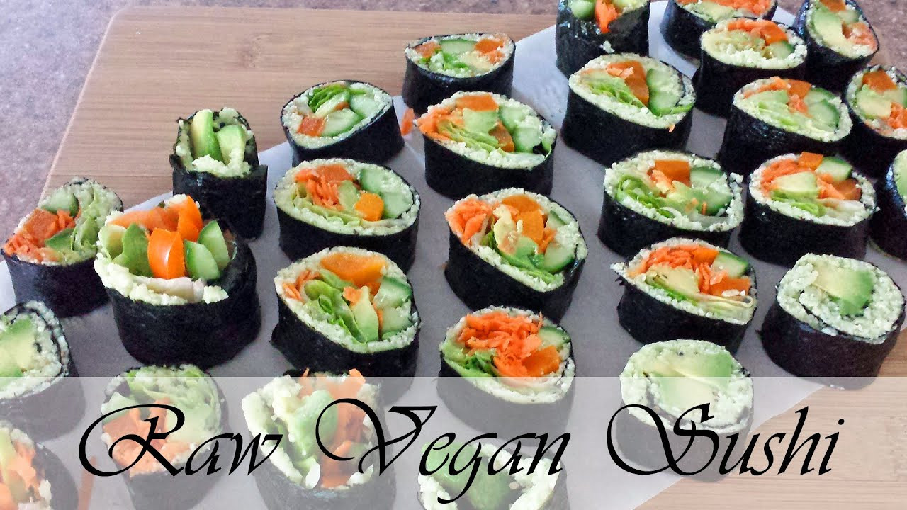 Vegan Sushi Recipes
 Raw Vegan Sushi Recipe cauliflower rice sushi