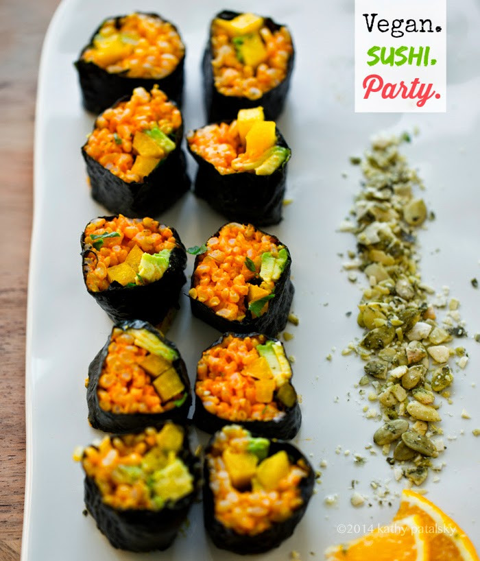 Vegan Sushi Recipes
 Golden Avocado Sushi Roll Creative Vegan Sushi 101