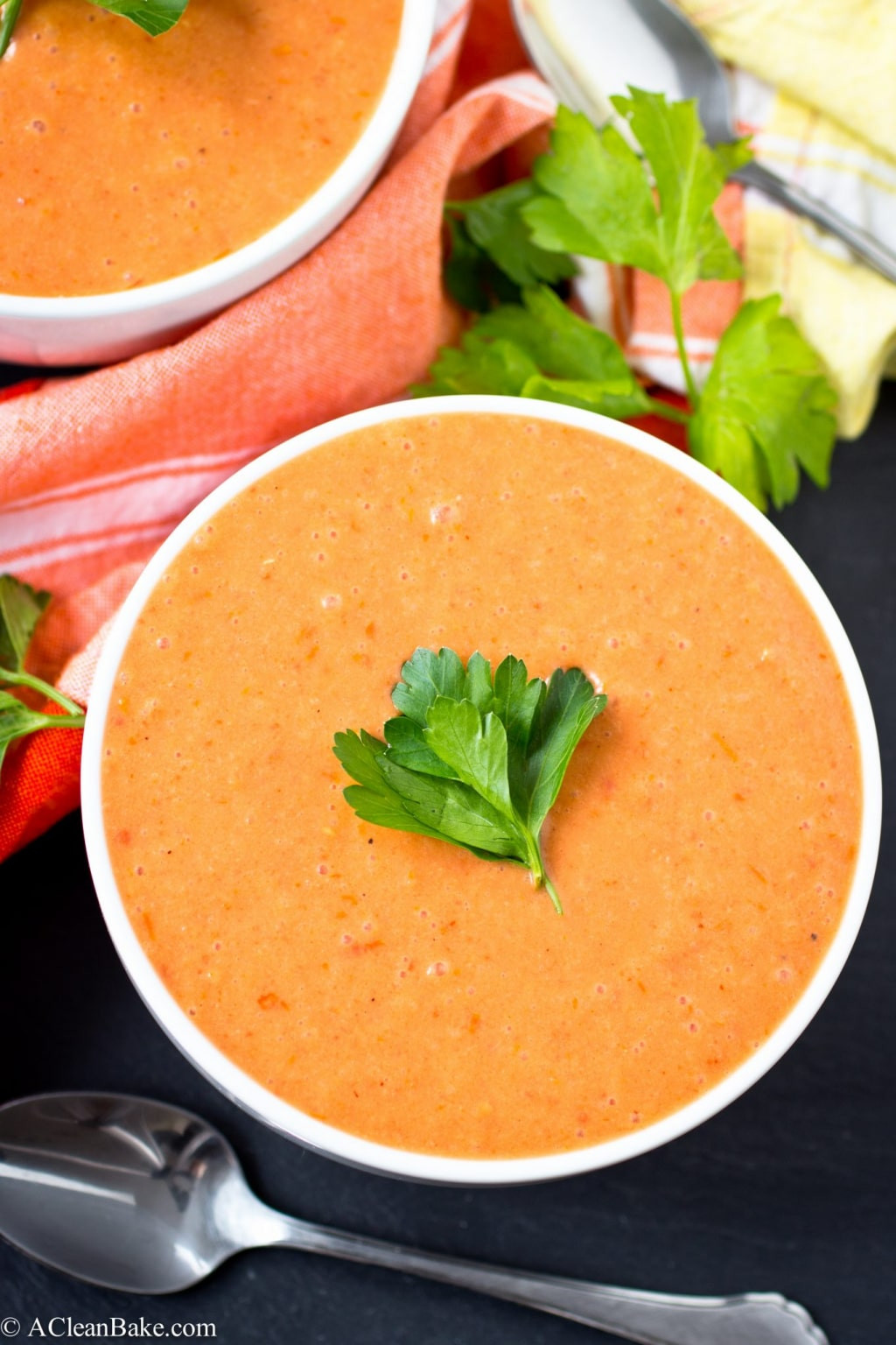 Vegan Tomato Soup
 Vegan Cream of Tomato Soup clean eating