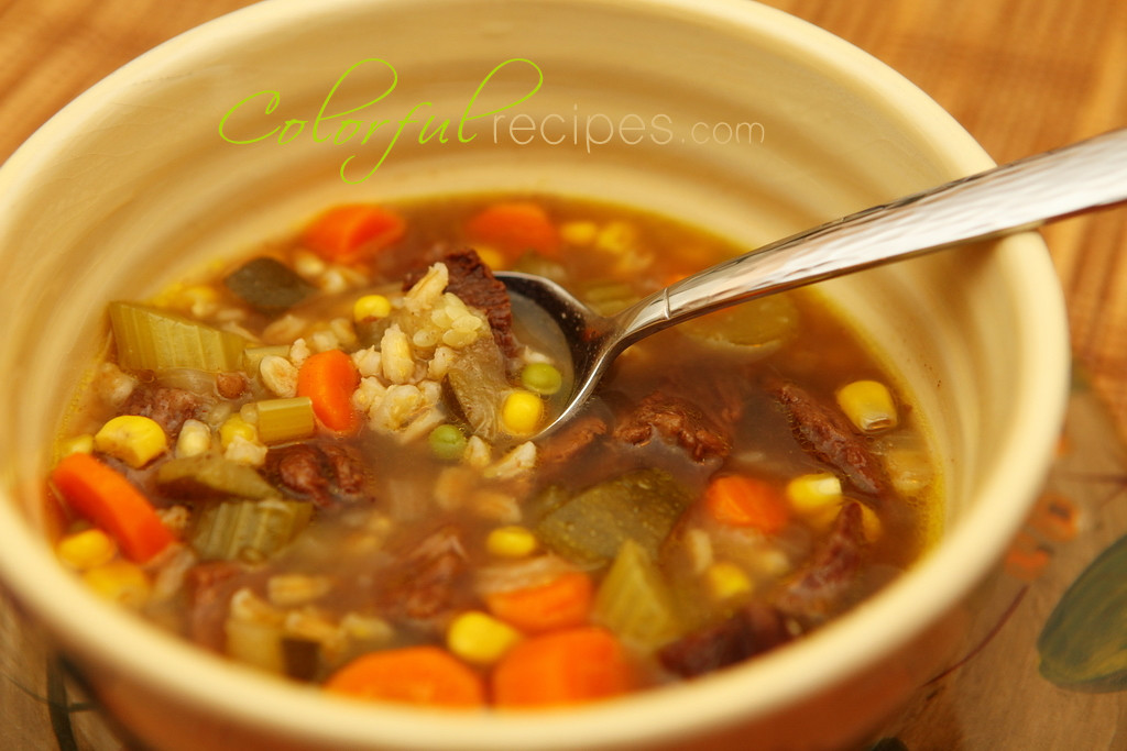 Vegetable Beef Barley Soup
 Ve able Beef Barley Soup Colorful Recipes