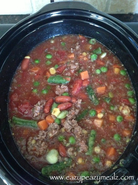 Vegetable Beef Soup Crock Pot
 Crockpot Beef and Ve able Soup Easy Peasy Meals