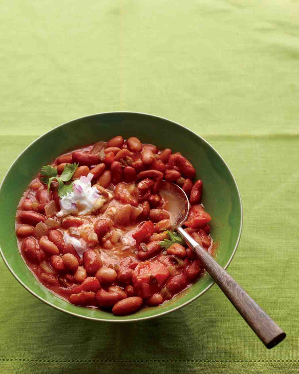 Vegetarian Bean Chili
 Sam s Ve arian Bean Chili Recipe & Video