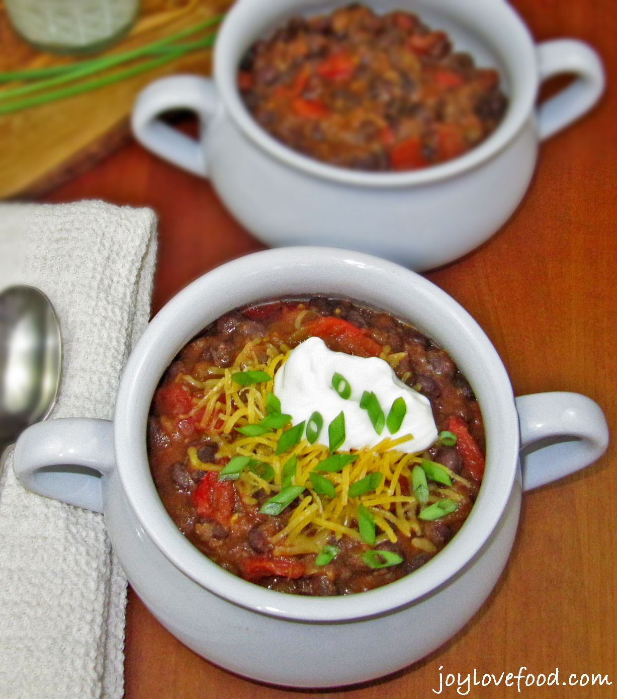 Vegetarian Bean Chili
 Ve arian Black Bean Chili Joy Love Food