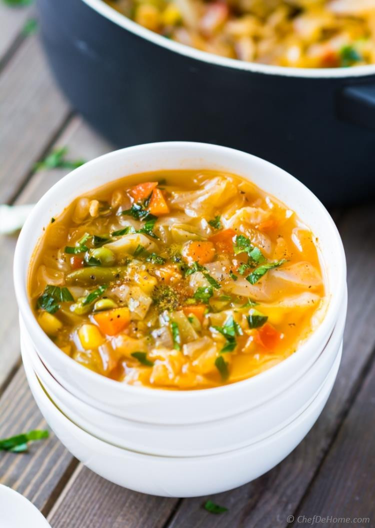 Vegetarian Cabbage Soup
 Ve arian Cabbage Soup Recipe