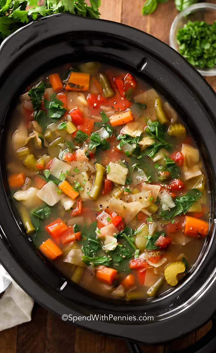 Vegetarian Cabbage Soup
 Slow Cooker Cabbage Soup Spend With Pennies