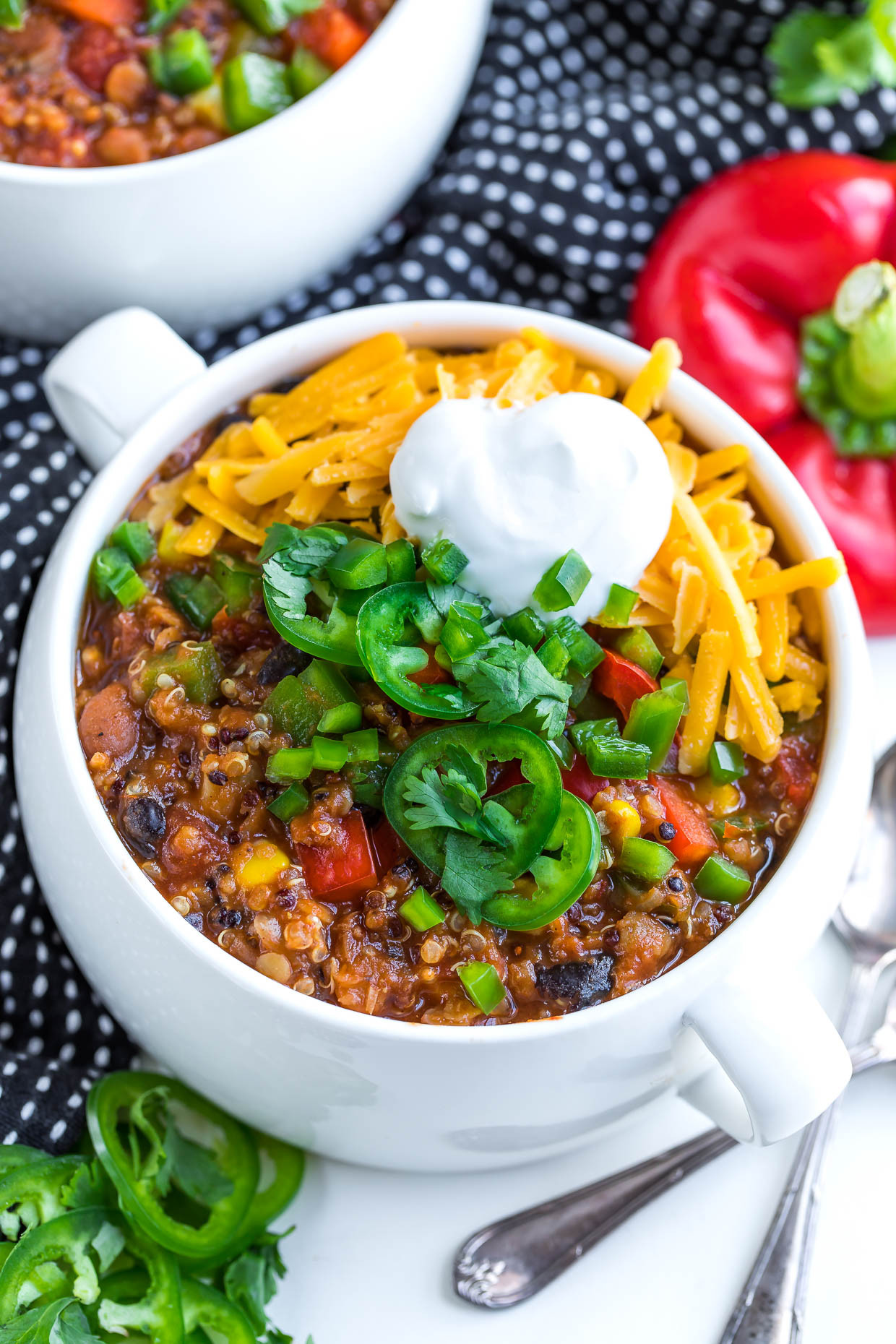 Vegetarian Chili Instant Pot
 Instant Pot Ve arian Quinoa Chili Peas And Crayons