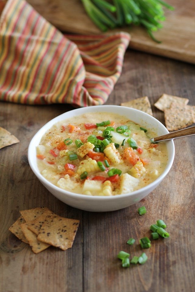Vegetarian Corn Chowder
 7 Easy Vegan Meals For Chilly Nights GreenBlender