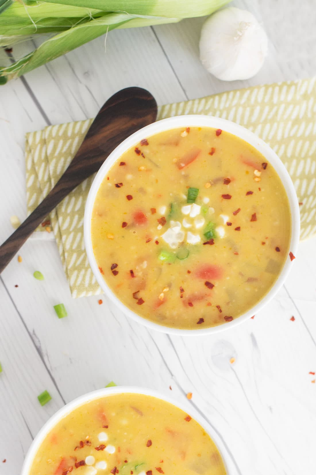 Vegetarian Corn Chowder
 Easy Vegan Corn Chowder • Mindful Avocado