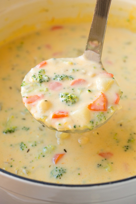 Vegetarian Corn Chowder
 Cheesy Ve able Chowder AKA Broccoli Cheese Potato Soup