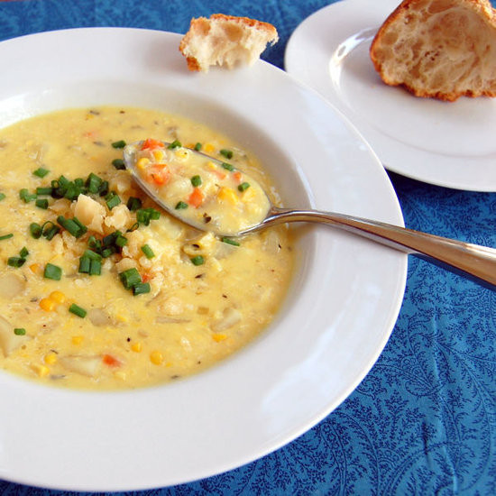 Vegetarian Corn Chowder
 Ve arian Corn Chowder with Cheddar Recipe Circle of Moms