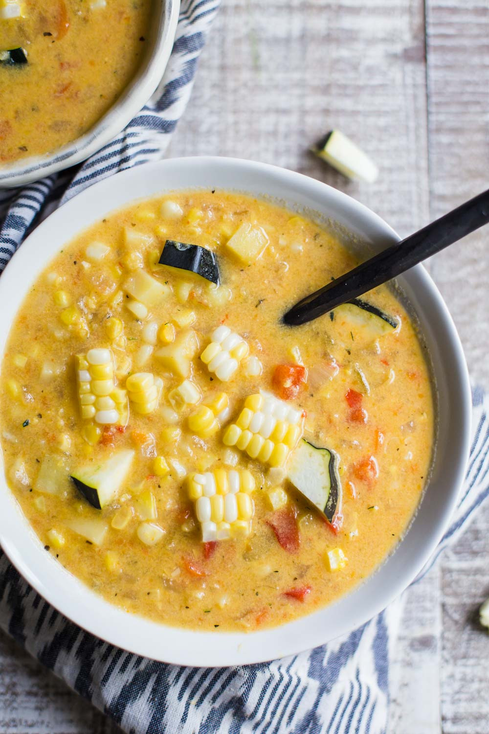 Vegetarian Corn Chowder
 Vegan Corn Chowder