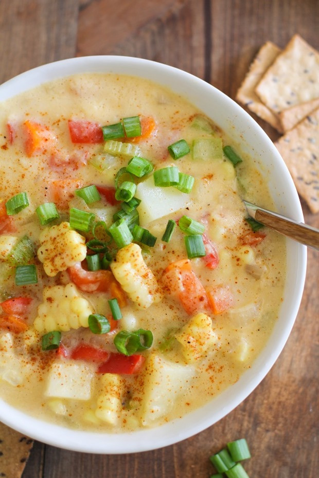 Vegetarian Corn Chowder
 Friday Favorites Making Thyme for Health