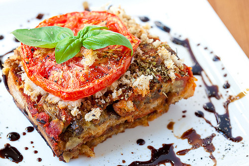 Vegetarian Eggplant Lasagna
 meatless monday csr business rustic bread eggplant lasagna