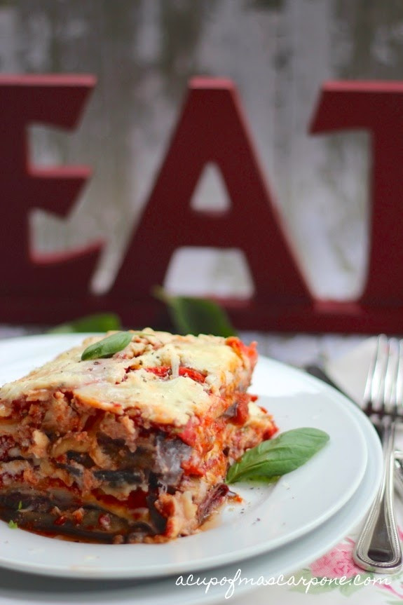 Vegetarian Eggplant Lasagna
 a cup of mascarpone eggplant lasagna