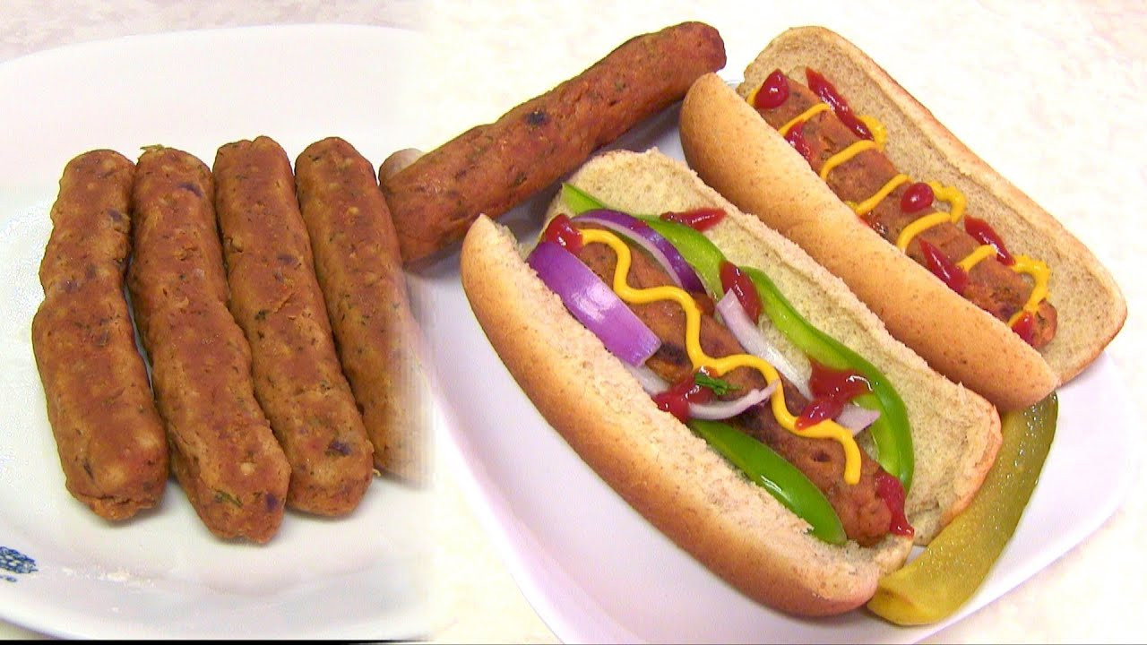 Vegetarian Hot Dogs
 Homemade Ve arian HOT DOG Video Recipe Vegan