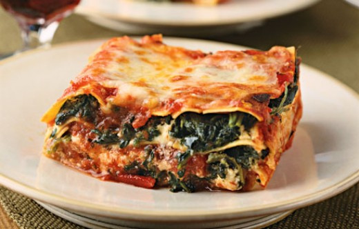 Vegetarian Lasagna Spinach
 Vegan Spinach Lasagna