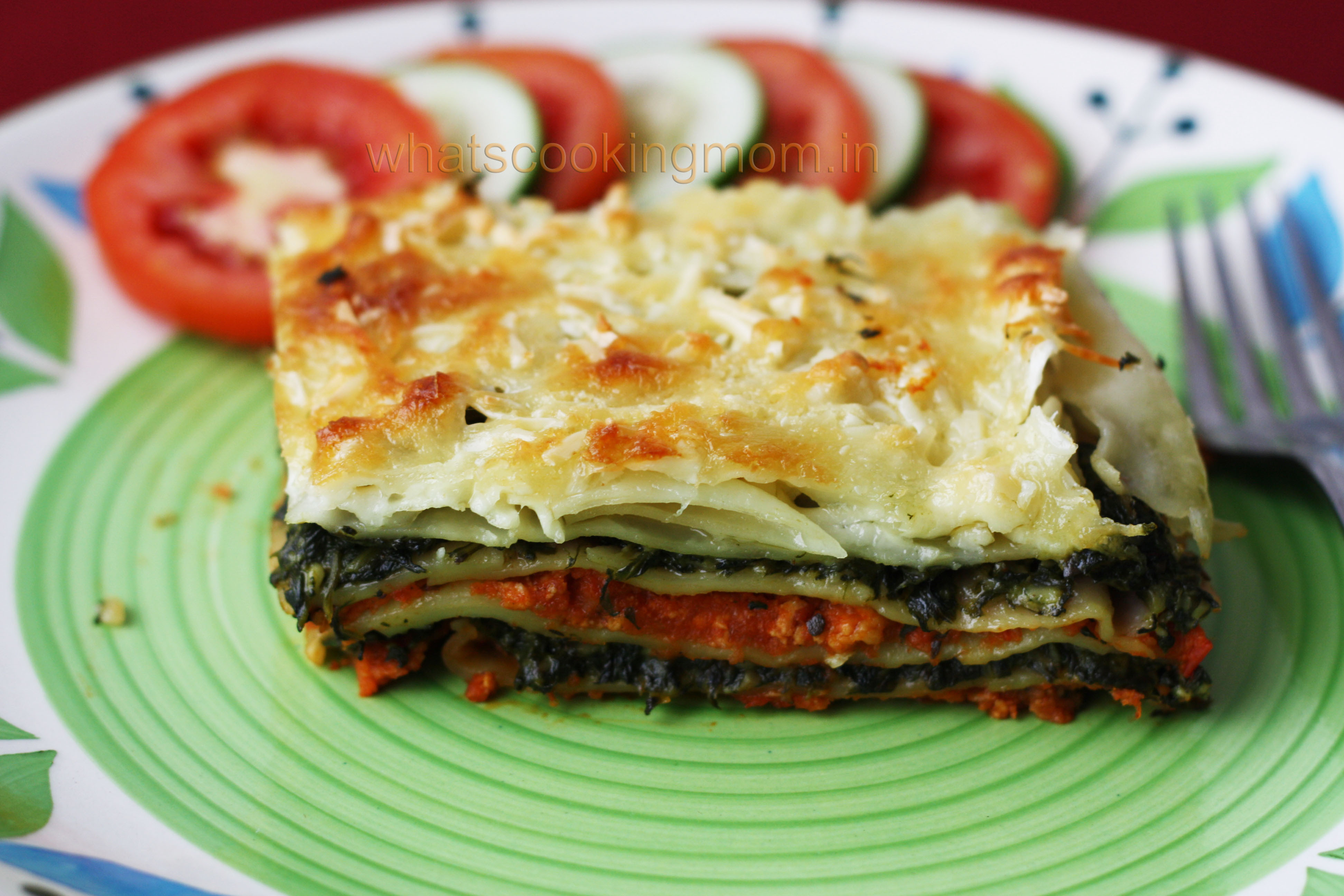 Vegetarian Lasagna Spinach
 Ve arian Spinach lasagna whats cooking mom