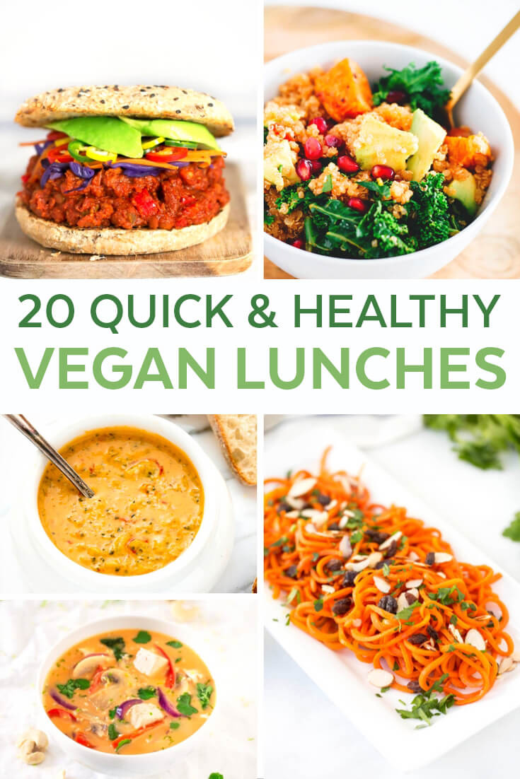 Vegetarian Lunch Recipes
 20 Easy Vegan Lunch Ideas