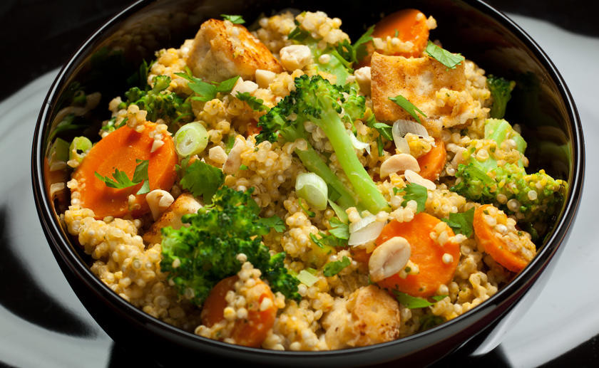 Vegetarian Main Dishes
 Spicy Thai Coconut Quinoa Ve arian Main Dishes for