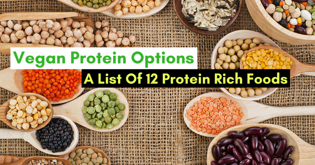 Vegetarian Protein Options
 Vegan Protein Options A List 12 Protein Rich Foods