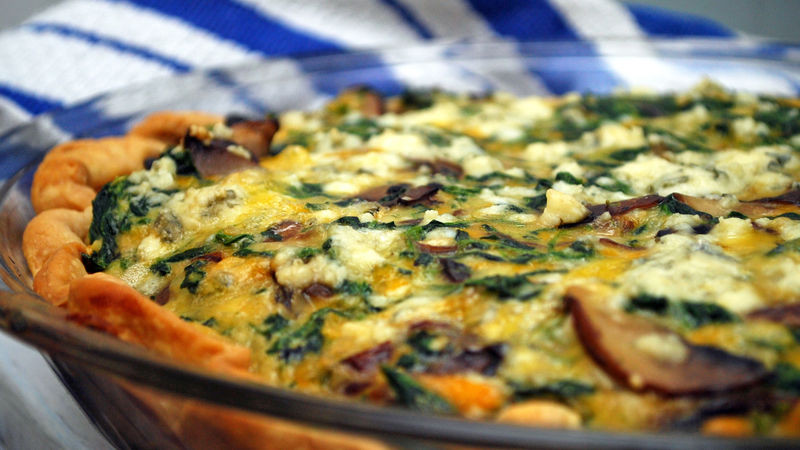 Vegetarian Quiche Recipe
 Three Cheese Ve able Quiche Recipe BettyCrocker