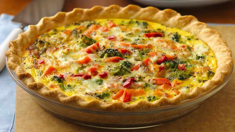 Vegetarian Quiche Recipe
 Italian Pepperoni Ve able Quiche Recipe Pillsbury