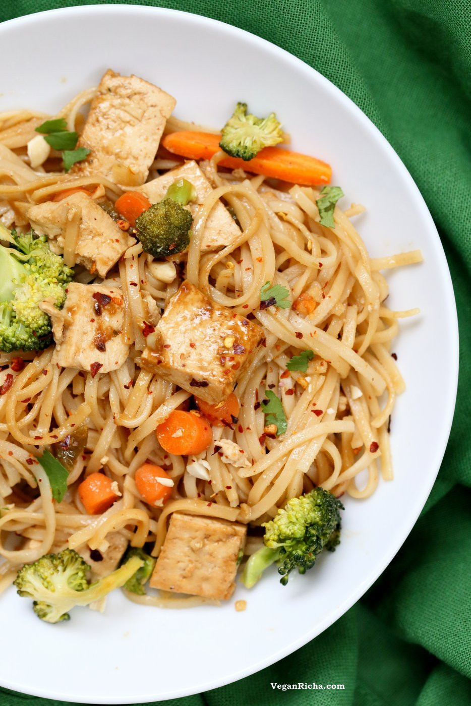 Vegetarian Rice Noodles Recipe
 Tofu and Brown Rice Noodles in Hoisin Sauce Vegan Richa