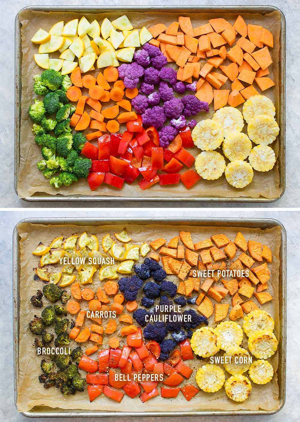 Vegetarian Sheet Pan Dinners
 Za atar Spiced Veggie Sheet Pan Dinner By OhMyVeggies