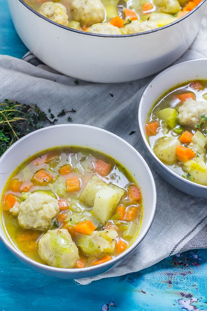 Vegetarian Soup Dumplings
 Ve able Soup with Ve arian Dumplings • The Cook Report