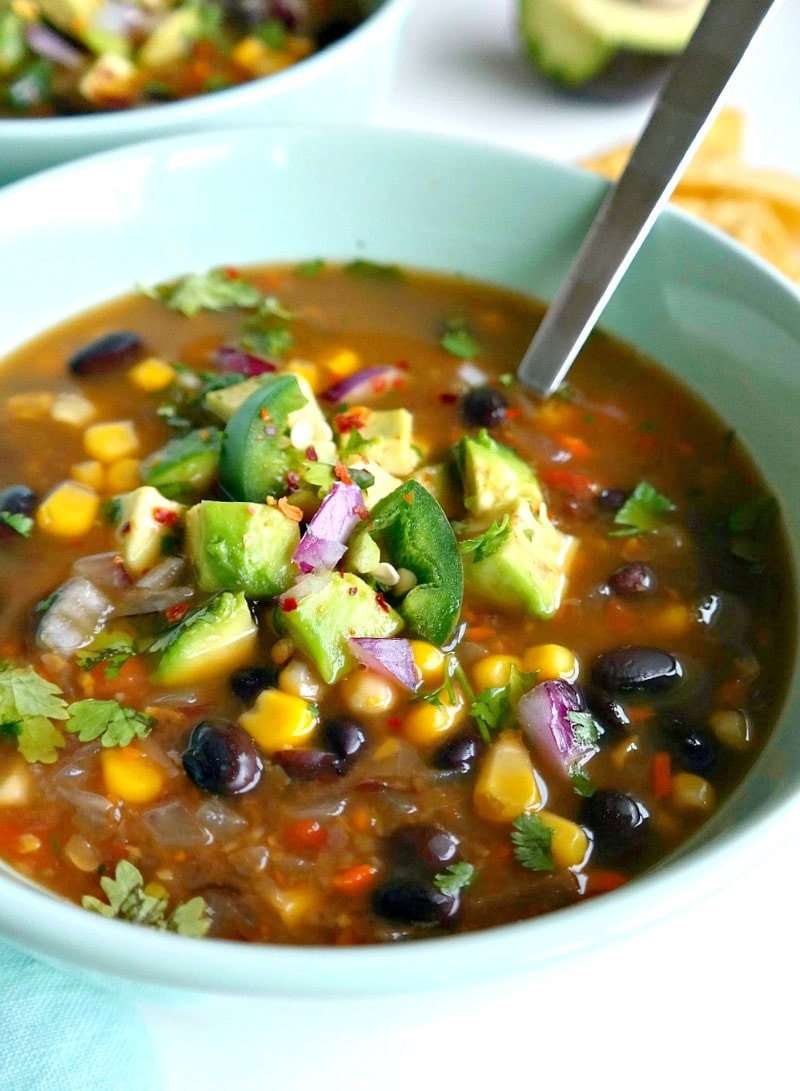 Vegetarian Soup Recipes
 Spicy Vegan Black Bean Soup The Glowing Fridge