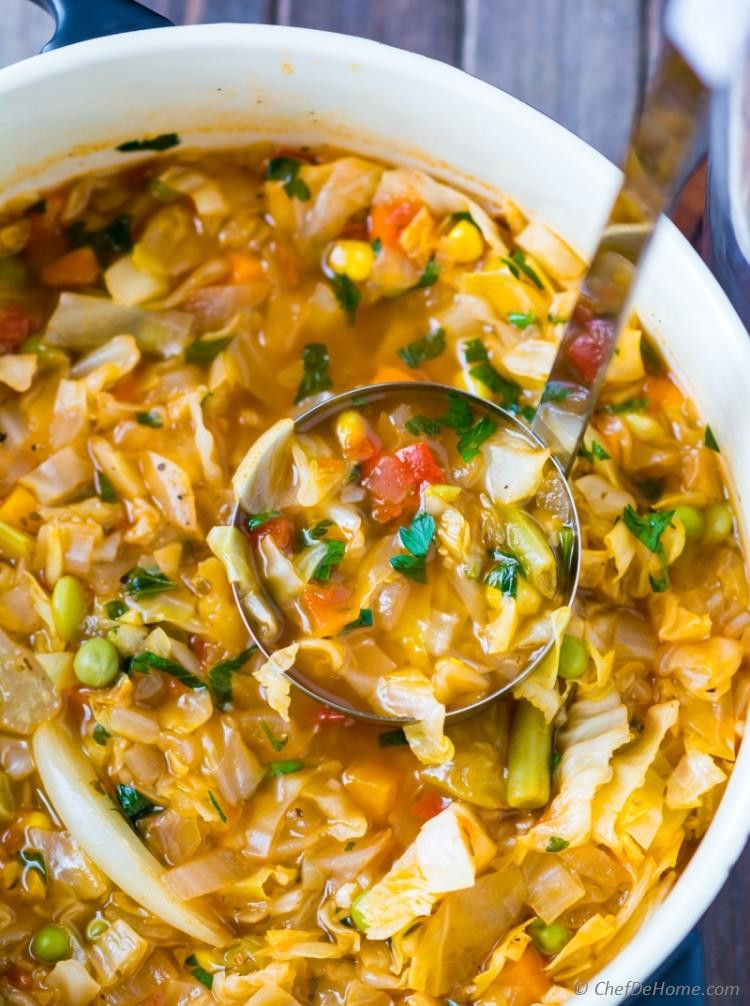 Vegetarian Soup Recipes
 Ve arian Cabbage Soup Recipe