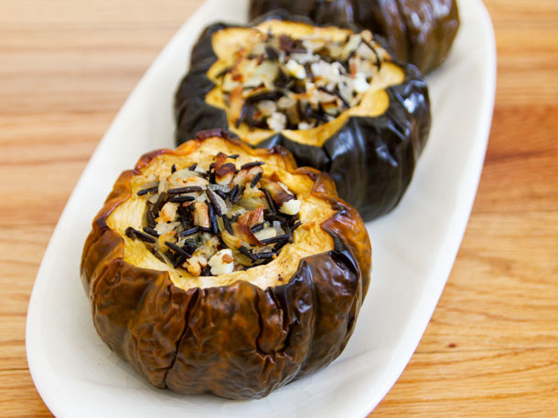 Vegetarian Stuffed Acorn Squash
 Ve arian Baked Acorn Squash With Wild Rice Pecan and