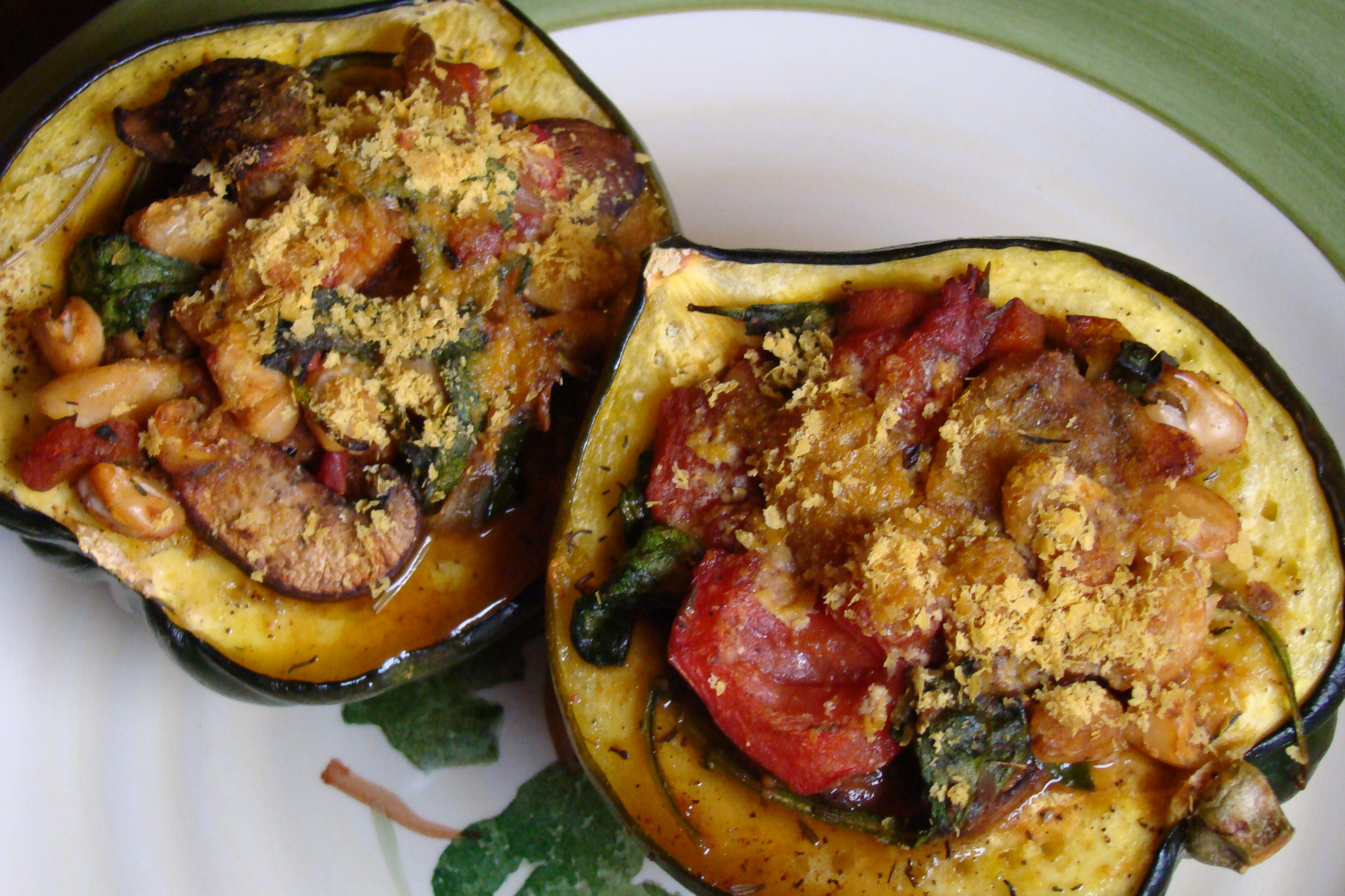 Vegetarian Stuffed Acorn Squash
 Vegan Stuffed Acorn Squash