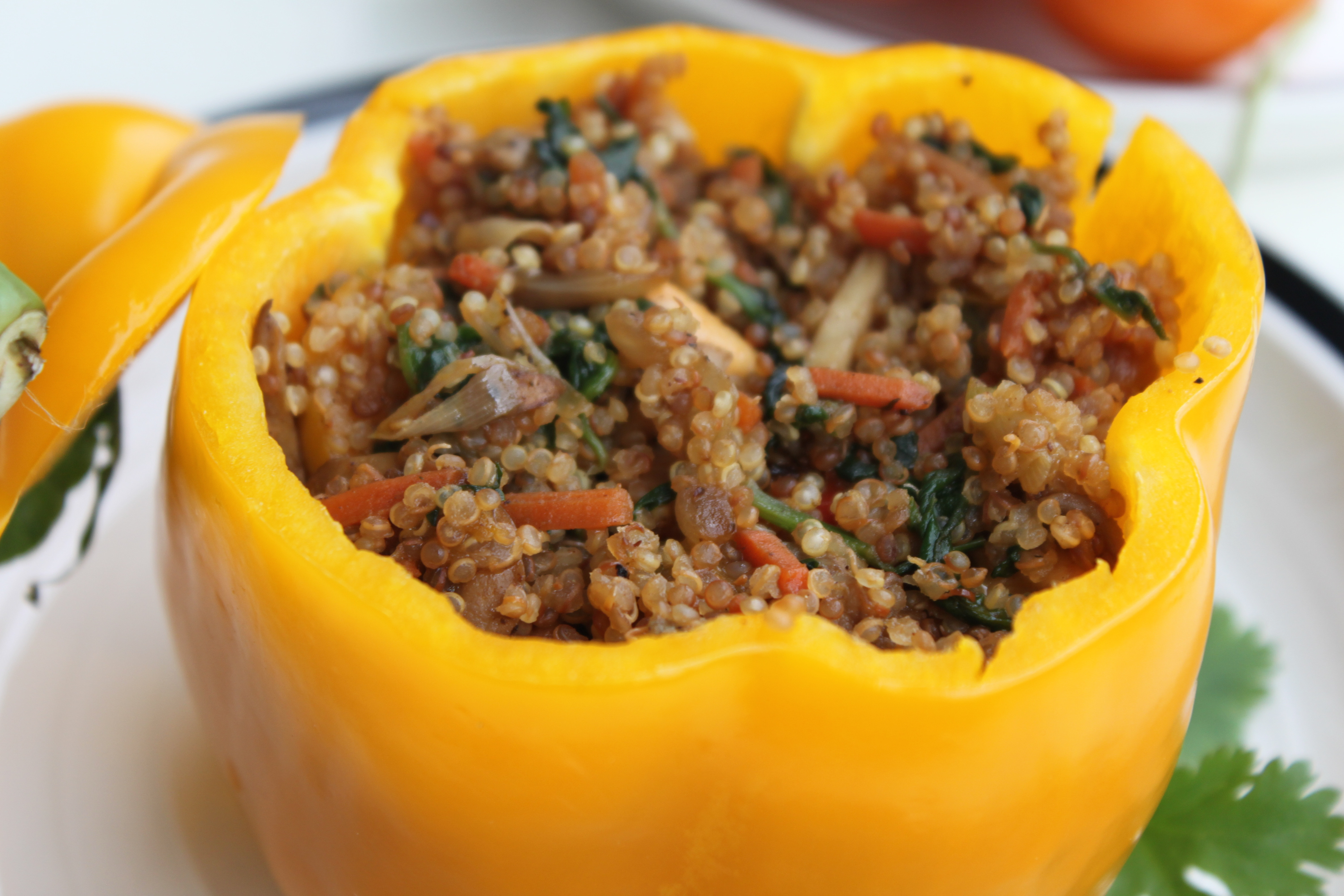 Vegetarian Stuffed Bell Peppers
 vegan stuffed peppers