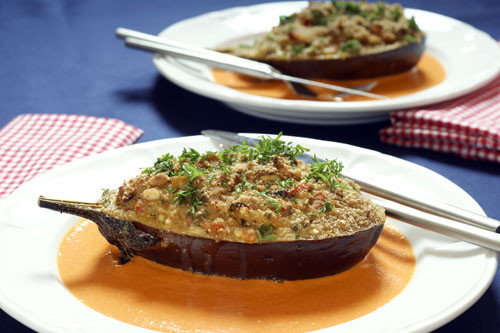 Vegetarian Stuffed Eggplant
 Ve arian Stuffed Eggplant – Weiser Living