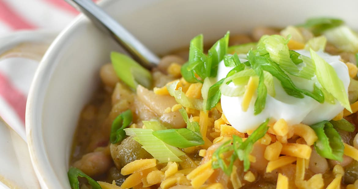 Vegetarian White Bean Chili
 Ve arian White Bean Chili Delish Knowledge