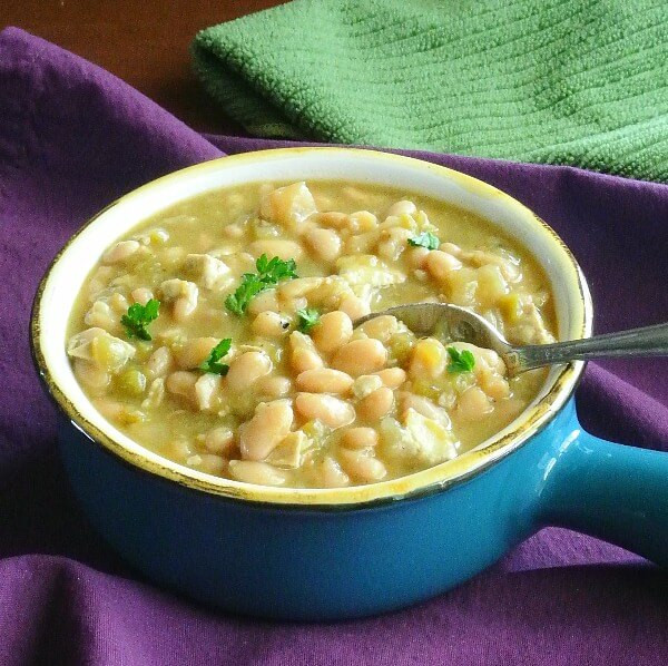 Vegetarian White Bean Chili
 White Bean Chili from the Slow Cooker Recipe