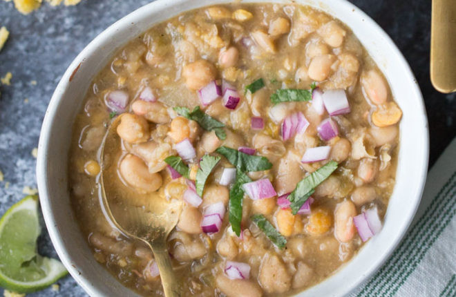 Vegetarian White Bean Chili
 20 Minute Ve arian White Bean Chili Kitchen Treaty