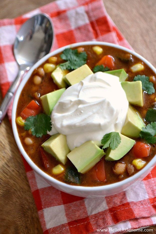 Vegetarian White Bean Chili
 Ve arian White Bean Chili