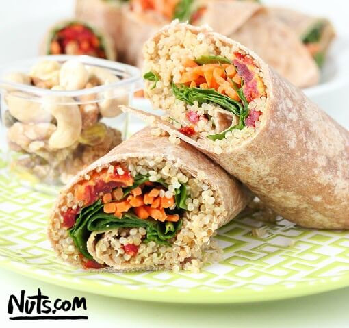 Vegetarian Wrap Recipes
 Quinoa Veggie Wrap Recipe Vegan The Nutty Scoop from