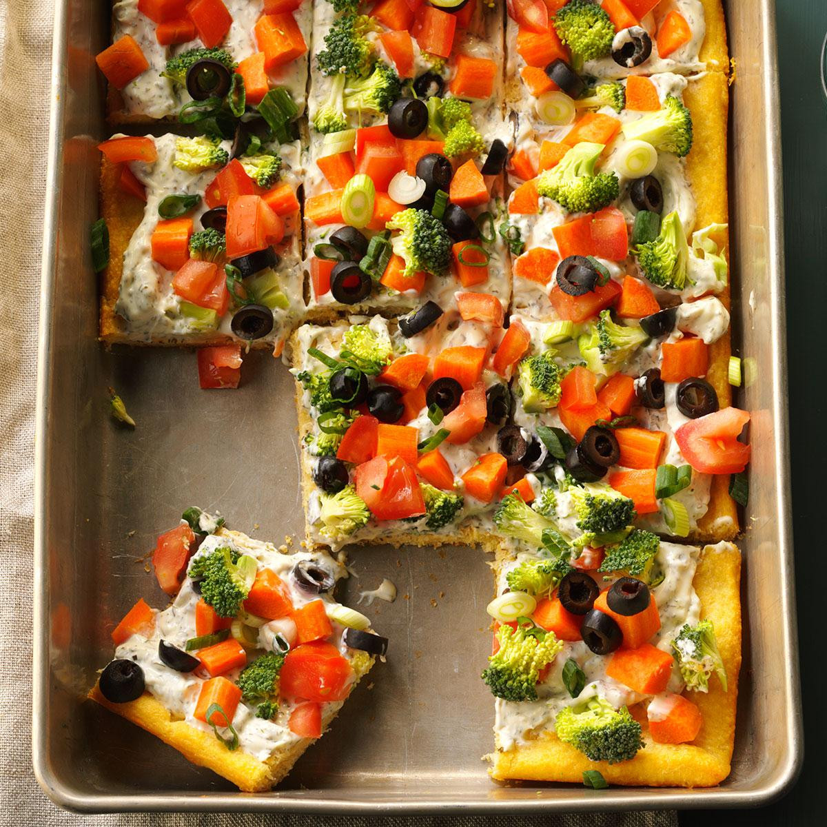 Veggie Pizza Recipe
 Dilly Veggie Pizza Recipe