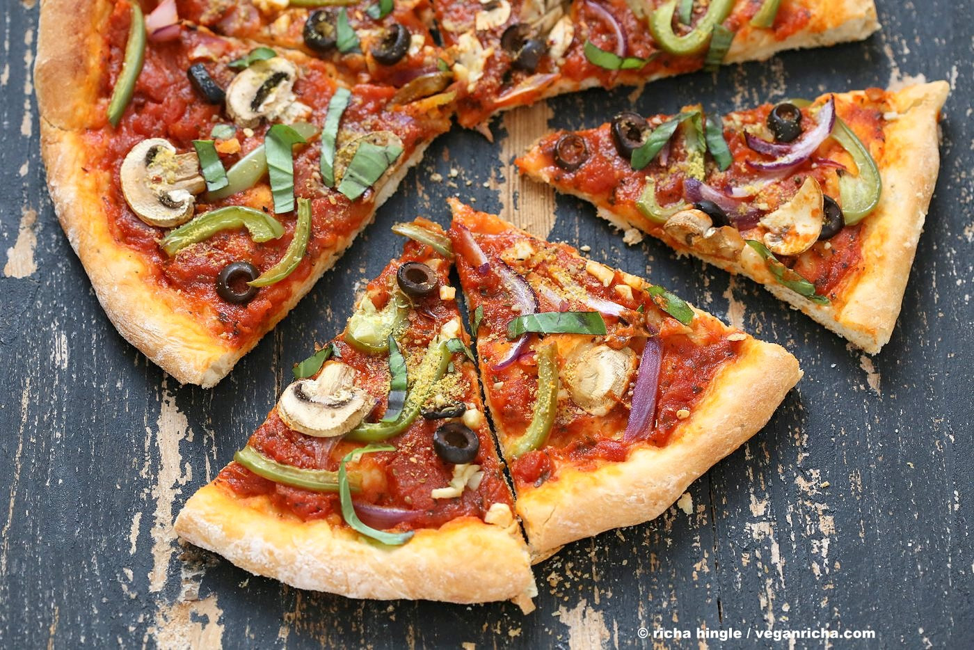 Veggie Pizza Recipe
 Easy Veggie Vegan Pizza with 20 minute Crust Vegan Richa