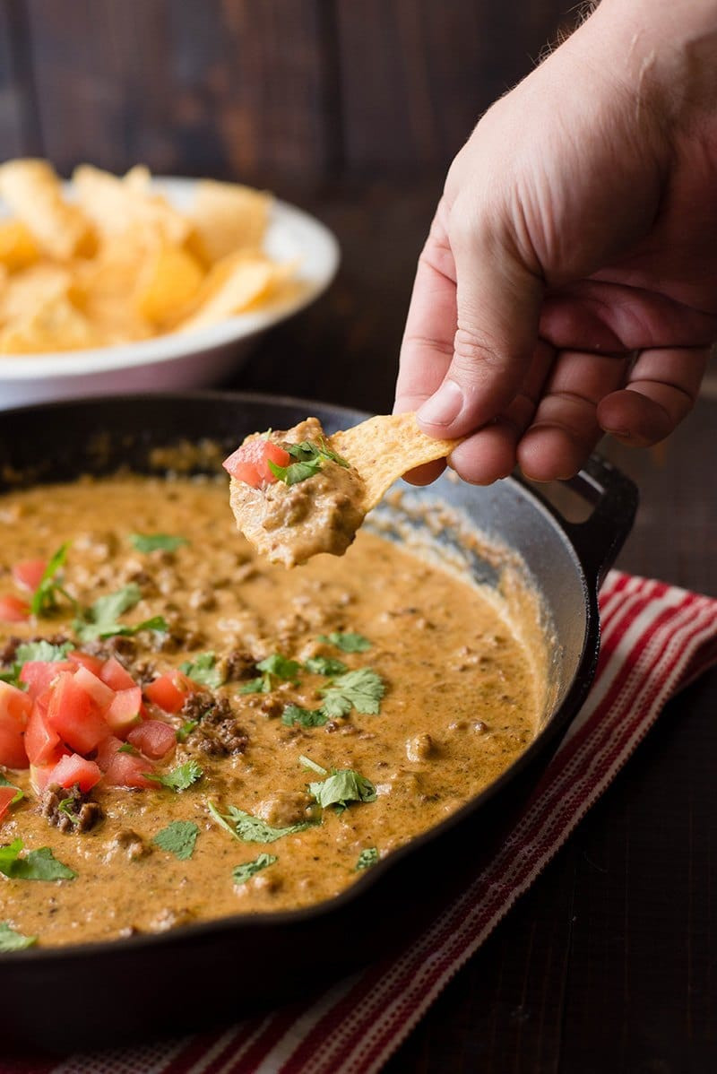Velveeta Queso Dip With Ground Beef
 Queso Dip With Ground Beef • A Sweet Pea Chef