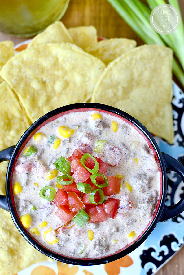 Velveeta Queso Dip With Ground Beef
 velveeta queso dip with ground beef and rotel